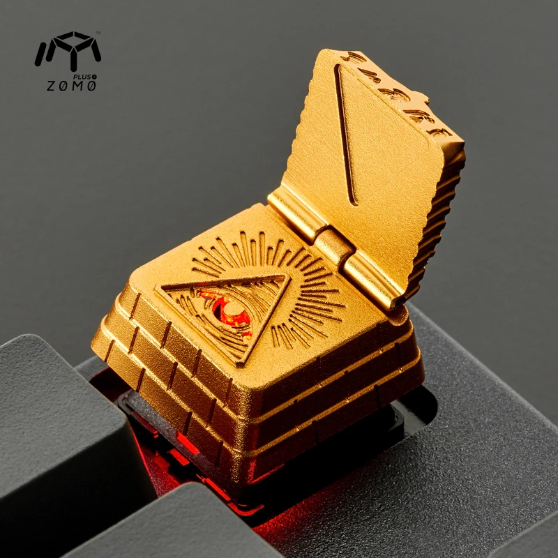 

zomo Eye of Providence Akhnaton Pharaoh Egypt Artisan Keycap CNC anodized aluminum Compatible Cherry MX switches