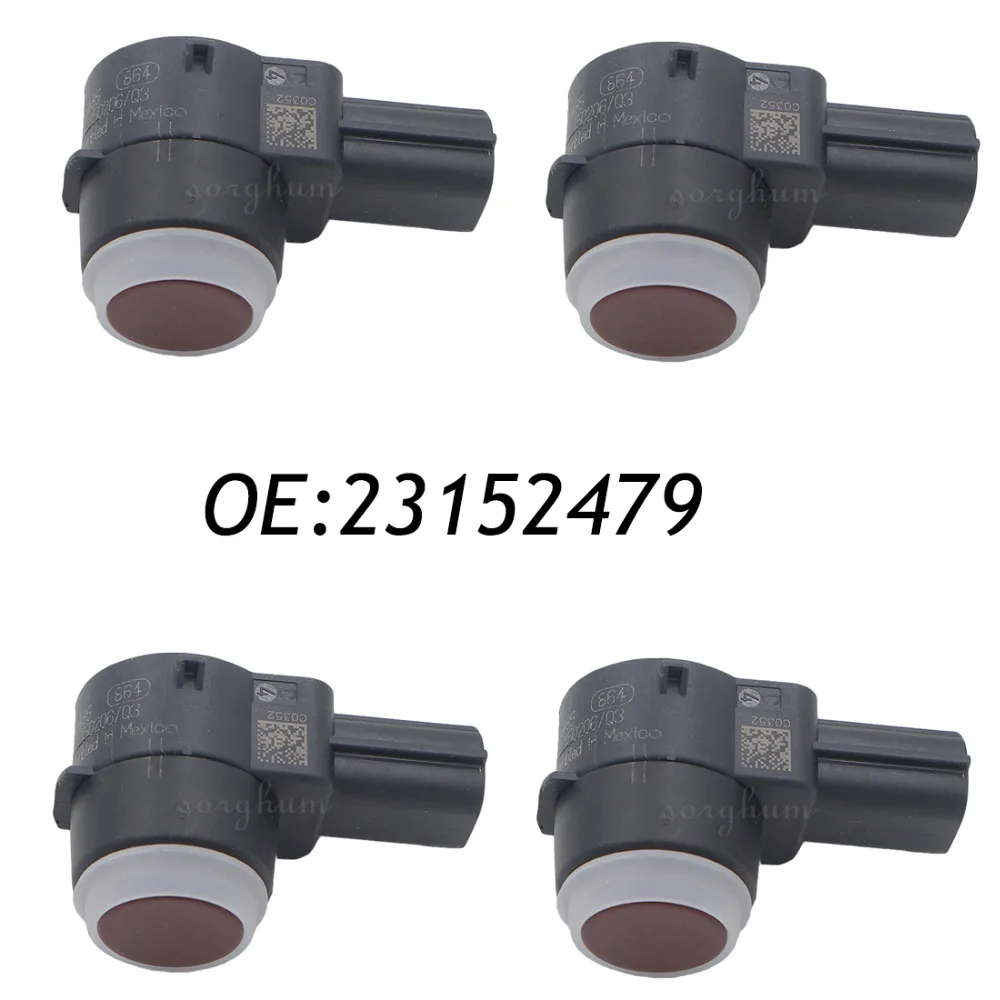 

PDC 4PCS Parking Distance Control Sensor For GM 23152479 0263023485 Red 3 Pins