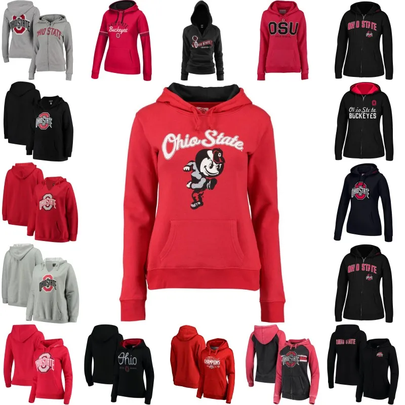Women's Ohio State Buckeyes Big Logo Contrast Liner Meteor Hoodie Jerseys Custom Any Name Any Number Stitched Pullover Hoodie Women's Ohio State Buckeyes Big Logo Contrast Liner Meteor Hoodie Jerseys Custom Any Name Any Number Stitched Pullover Hoodie