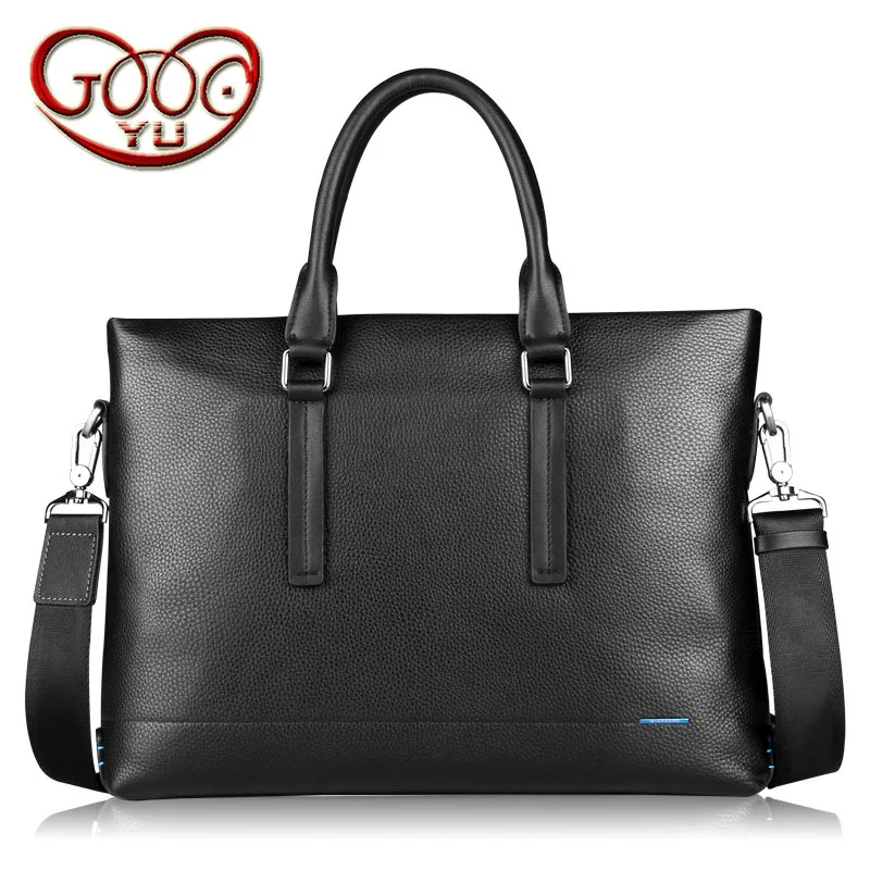 

Designer Handbags High Quality Leather Men Handbag Rivets Reinforcement Soft Handle To Mention Cowhider Business Briefcase