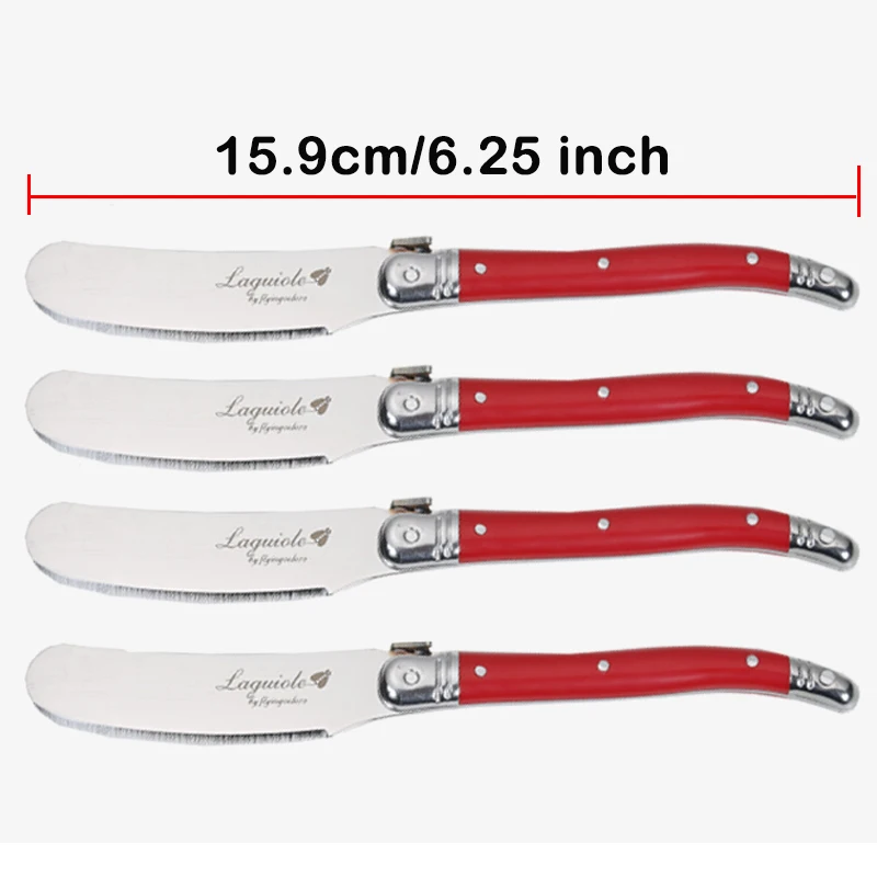 Red butter knife set  (3)