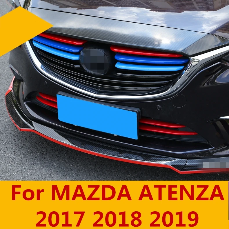 

Grille decorative trim strip light subfloor under net trim strip under the hood Exterior For MAZDA ATENZA 2017 2018 2019
