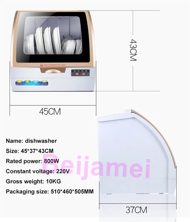 dish washing size