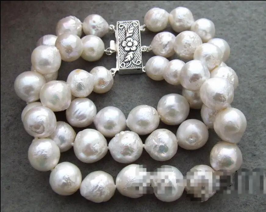 

Hot sale new Style >>>>>B1212051 12mm White Bead-Nucleated Pearl Bracelet
