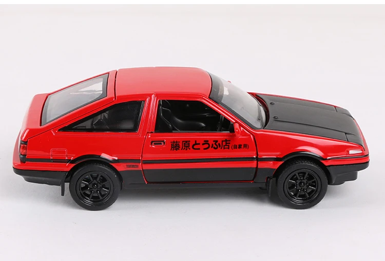 1:28 INITIAL D AE86 Металл игрушечных автомобилей металлическая машина Diecasts и Игрушки транспортные средства модель автомобиля Миниатюрная модель