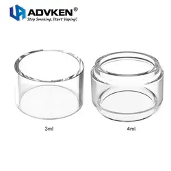100% Оригинальный Advken стеклянная трубка для совы бак 3 мл/4 мл емкость электронная сигарета, вейпинг танк распылитель как запасная часть
