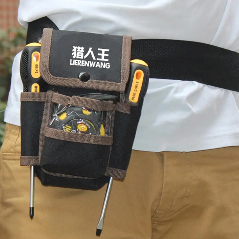 SALE 8 Pocket Utility Holster Tool Belt Storage Pouch Holder Black USA SELLER