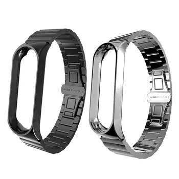 

For MiBand 3 Wrist bamboo style Belt Bracelet for Xiaomi Mi Band 3 Strap Screwless for Mi Band 3 Strap Metal Stainless Steel