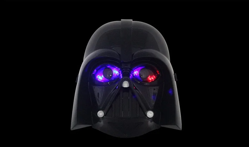 PV Дарт Вейдер рождественские черные маски Хэллоуин звезда ВОЕННАЯ маска светодиодный легкий шлем Империя клон белые солдаты светящаяся маска