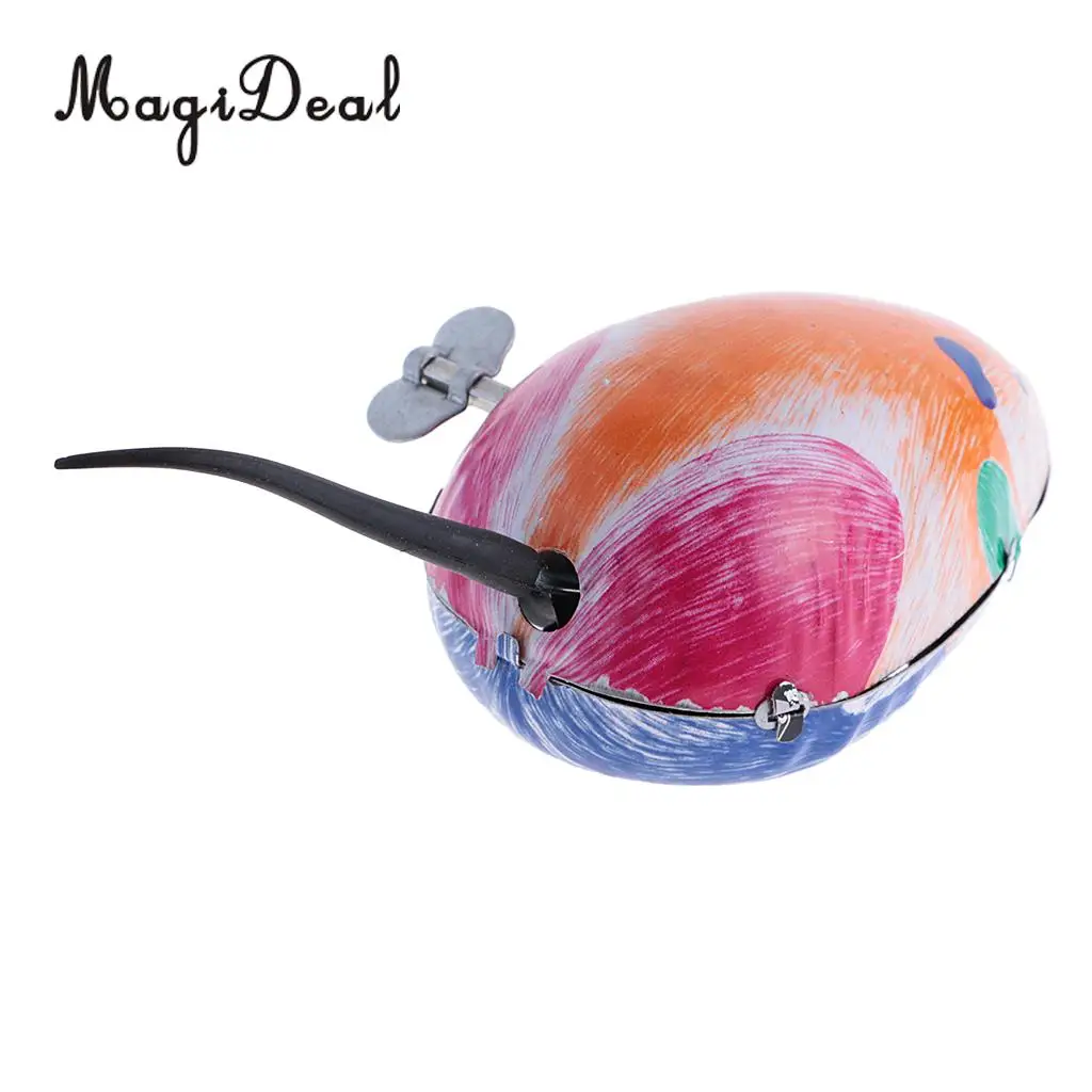 MagiDeal 1Pc Classic Metal Iron Mouse Wind Up Small Animals Crawl Clockwork Mouse Energy Toy for Children Teenagers Youth Gift