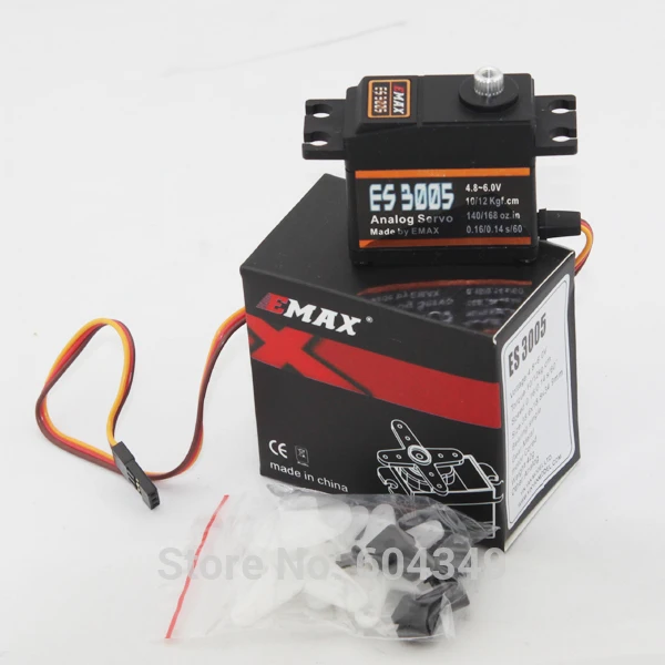 

10pcs EMax ES3005 42g Metal Analog Servo for RC Car Boat Fixed-wing Copters