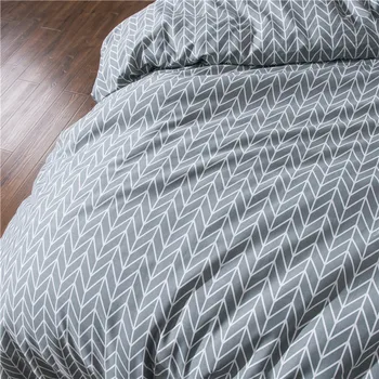 

3 Pcs Plain Printed Knitted Home Bedding Set Queen Size Grade A quilt pillocase Sets