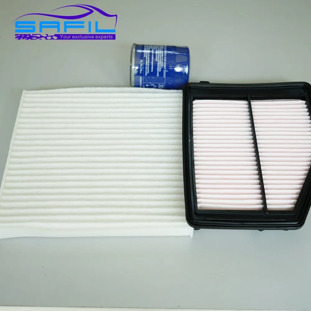 Набор фильтров для 2012-2013 Honda Civic 9 воздушный фильтр+ Масляный фильтр+ салонный воздушный фильтр