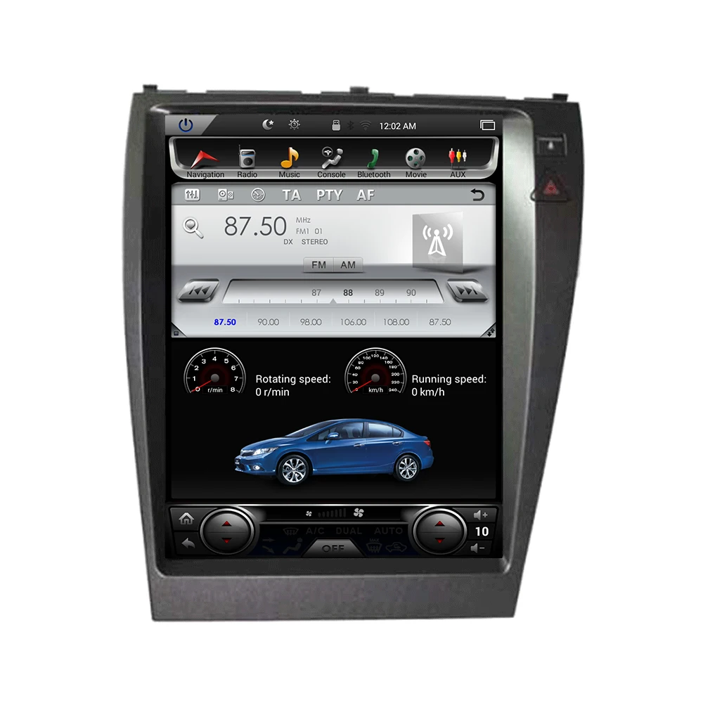 GreenYi Quad Core 12 1 &quotвертикальный экран 2G RAM Android 6 0 Автомобильный DVD Fit Lexus ES/250/ES300/ES350 2006
