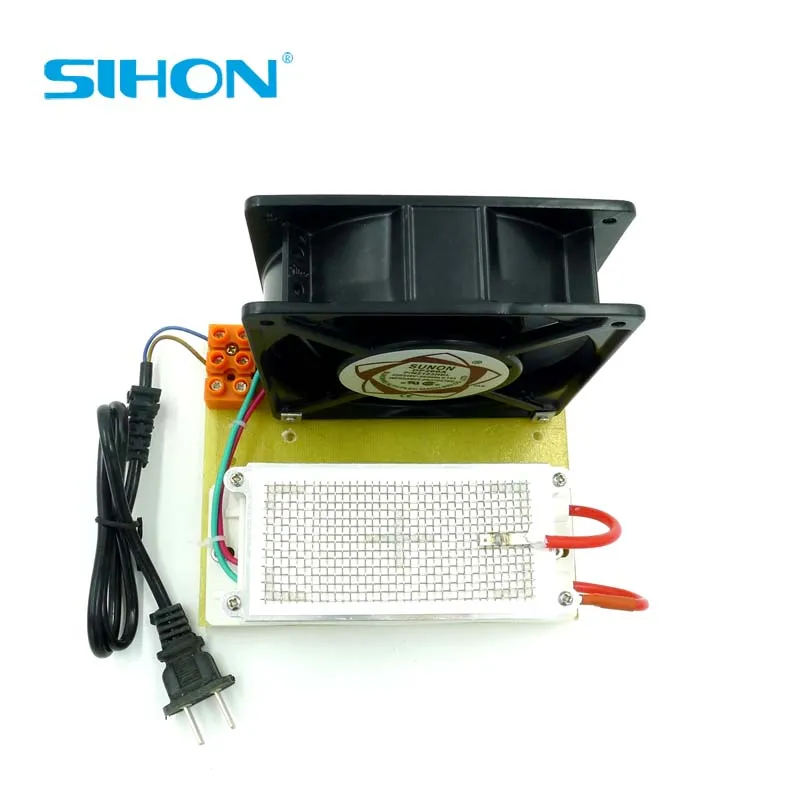 Sihon Новая 5 Гц/ч 110 V/220 V сетка из нержавеющей стали озоновая пластина с цепи с Европейская стандартная вилка провода 1,5 m с вентилятором