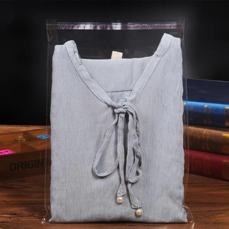Clear Resealable Cellophane/BOPP/Poly Bags, Transparent Opp for Plastic Storage Bag, Self Adhesive Seal, 100Pcs, 30x40cm 2