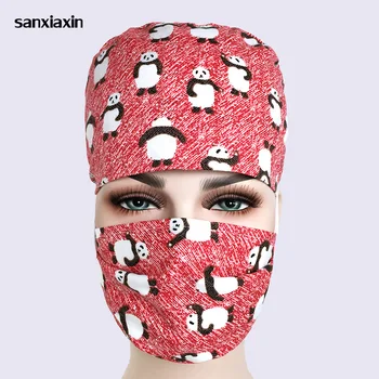 

Length Applicable Hull Cotton Pet Dentist Nurse Cap Work Hat Fashion nursing uniform scrubs surgical cap surgery cap pharmacy