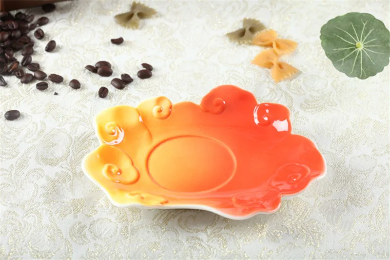 Абсолютно 3D Китайский дракон, кофейная чашка, блюдце, ложка, цветная эмалированная керамическая фарфоровая кофейная чашка, чайные сервизы для дома, кафе, подарок