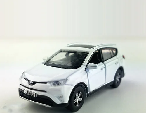 Литье под давлением колеса цвет 1: 64 масштаб RAV4 литье под давлением модель автомобиля SUV Игрушки для коллекции подарков - Цвет: 1