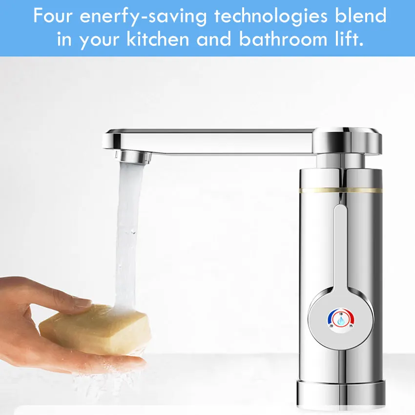 Ecofresh Electric Faucet Instant Water Heater Tap Faucet Heater Cold Heating Faucet Tankless Instantaneous Water Heater