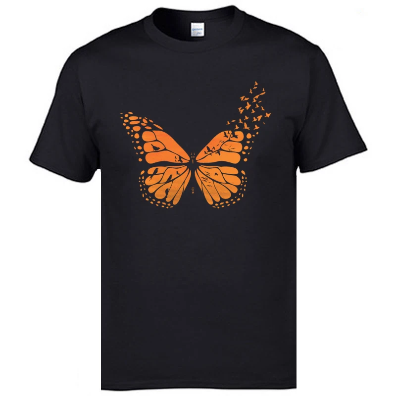 Crewneck Monarch Pure Cotton Men T-Shirt Slim Fit Short Sleeve Tees New Arrival Normal T-Shirt Wholesale Monarch black