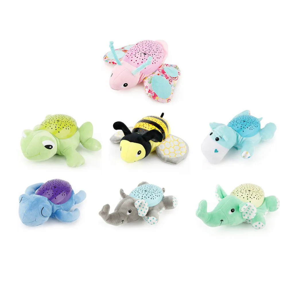 Winkelier token hobby Baby Knuffel Projector Nachtlampje Muziek Slapen Starry Light Star  Projectie en Melodieën Vlinder Olifant Schildpad Hippo Bee - AliExpress  Licht & verlichting