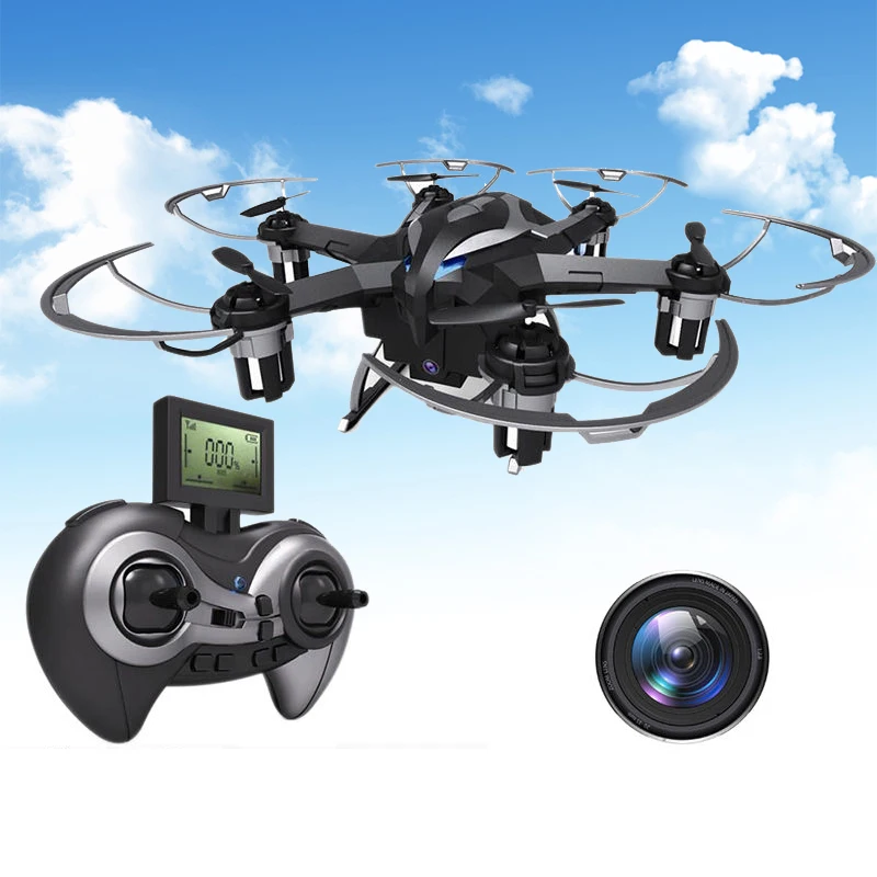

2.4G 6-Axis Gyro 4CH RC Quadcopter 2MP HD 720P Camera Drone 3D Flying Toy for Children Outdoor Adult Toys
