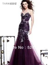 2016 nach Maß Designer Schatz-nixe Bodenlangen Blumen Tüll Abendkleid/Kleider/Prom/Kleider/Kleid H9028