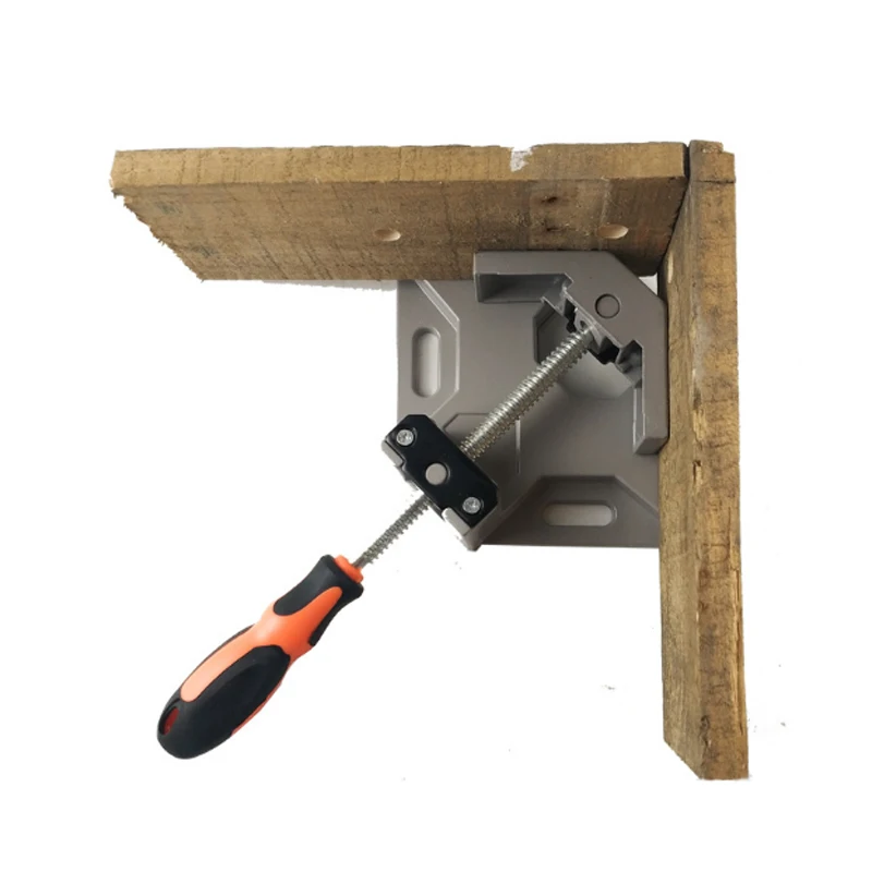 Aluminum Single Handle 90 Degree Right Angle Clamp Angle Clamp Woodworking Frame Clip Right Angle Folder Tool