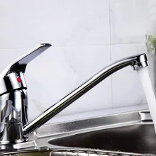 Прямая с фабрики! Смесители для кухни горячей и холодной swival экономии воды Chrome латунь torneira Cozinha смесители краны(ed-8888