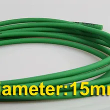 10 м/лот Диаметр: 15 мм круглый зеленый шероховатая поверхность ПУ промышленный конвейер