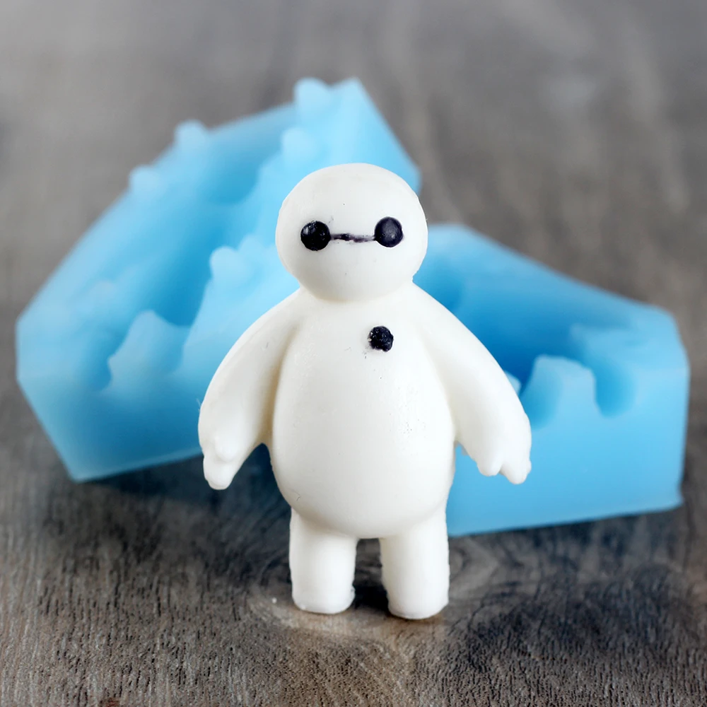 

Nicole 3D Baymax Shapes Silicone Soap Mold DIY Handmade Soap Making Tool