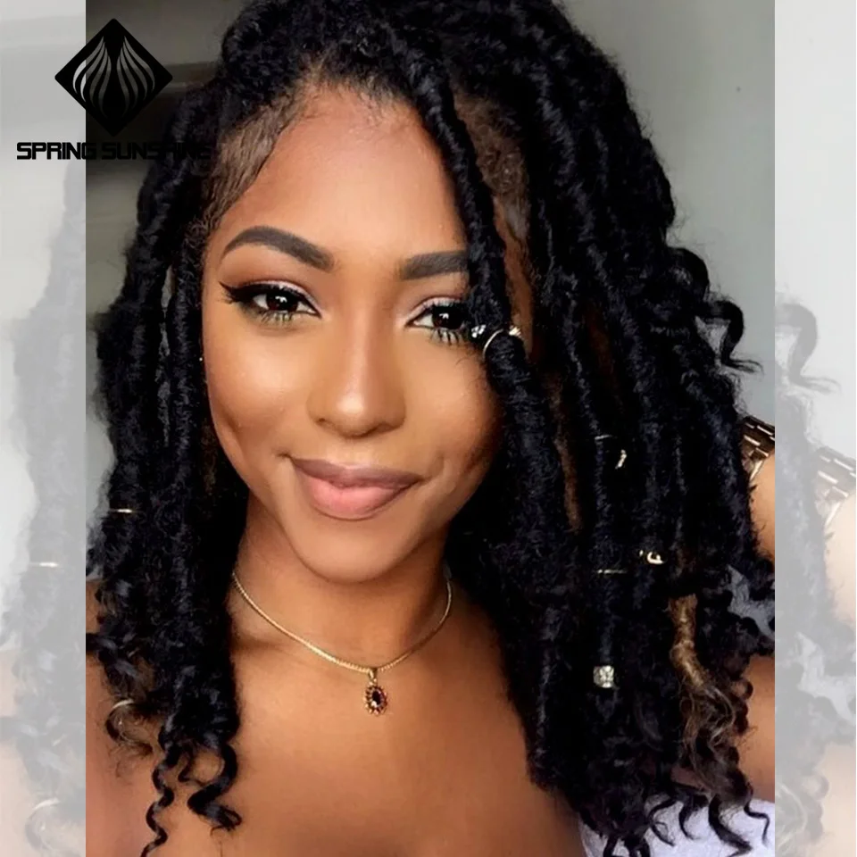Весеннее солнце богиня искусственная Dreads Locs вязанная косами мягкого натурального канекалон синтетических волос 24strands/пакет - изображение