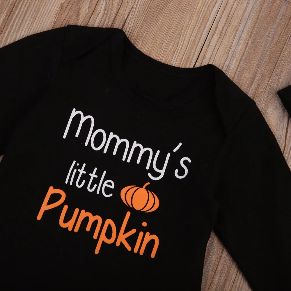 3 шт. детский хлопковый комбинезон с длинным рукавом на Хэллоуин|3pcs newborn|infant