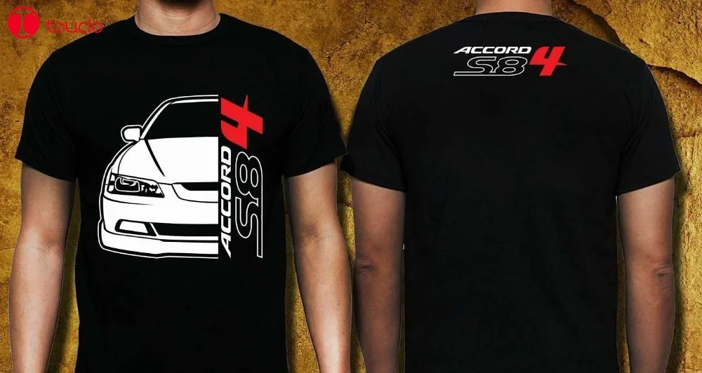 

2019 Summer T Shirt Classic Japanese Car Fans Accord S8 4 T-Shirt Tee Shirt Double Side Hoodies
