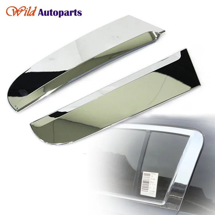 2pcs Chrome Rear Trunk Window C-Pillar Plate Trims...