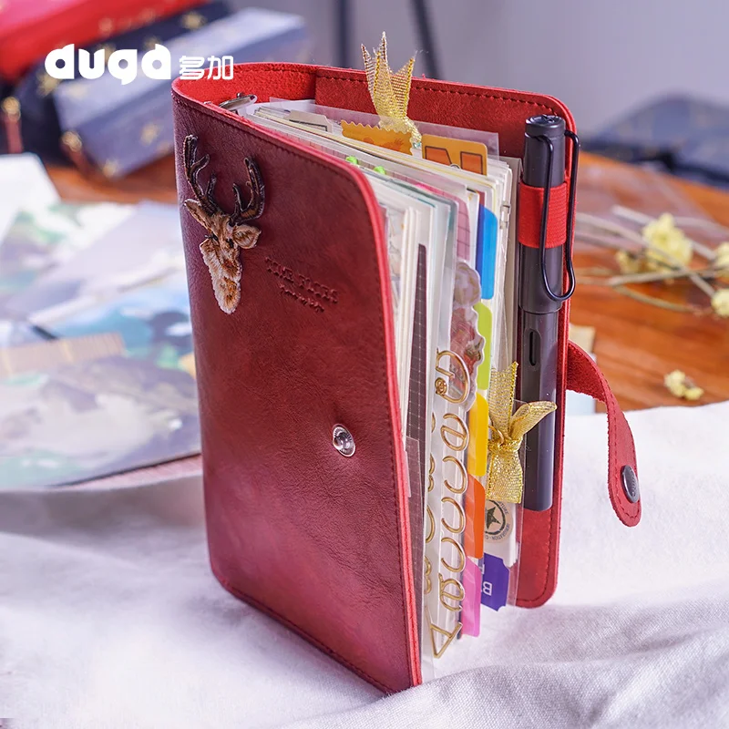 Tanie Agenda 2019 Retro Vintage skórzana okładka luźny liść notes zeszyt książka wymienny papier podróżny notatnik artykuły biurowe