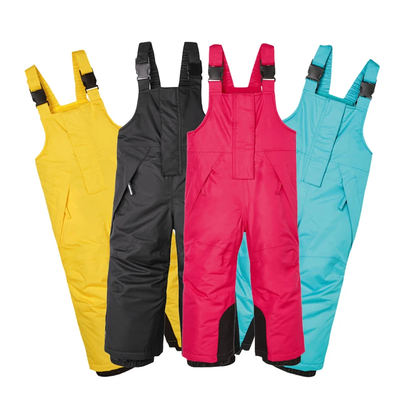 Baratos Dollplus 2019 niños pantalones de esquí de nieve al aire libre cálido snowboard pantalones impermeable transpirable invierno pantalones de esquí para niña Niño