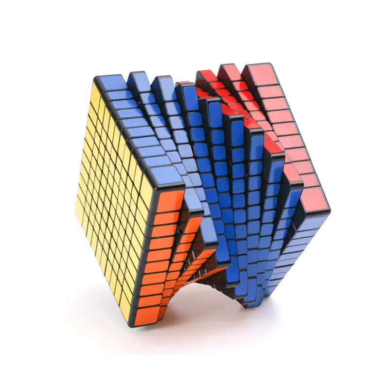 

10x10 Cube, Black Sticker Magic Cube Professional competition Speed Cube Puzzles For Adults Children's Puzzles Educational Toys