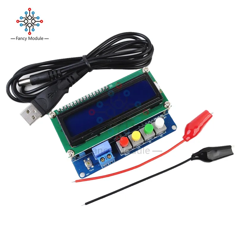 1 комплект USB LC100-A цифровой ЖК-дисплей емкость индуктивности L/C HC метр модуль тестер LC-100A высокая точность