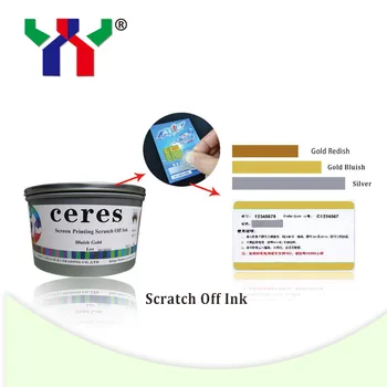 

For Common Paper Screen printing scratch off ink , Gold Bluish color,1kg/can