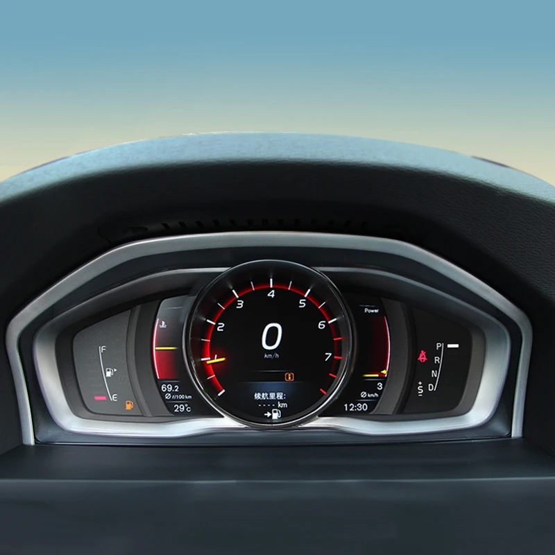 Tuning Special Instrument Panel Decorative Frame Stainless Steel For Volvo XC60 S60 S80 V60 Car