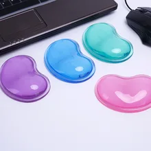 Qualidade ondulado conforto gel computador mouse mão apoio de pulso almofada almofada, moda silicone coração-em forma de pulso almofada
