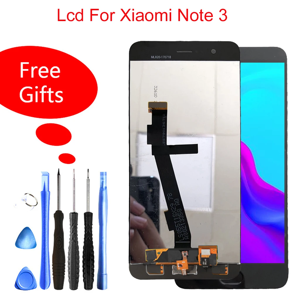 

Quality 5.5"Lcds For Xiaomi Mi Note 3 Touch Screen Digitizer Display Assembly Replacement For Xiaomi Mi Note3