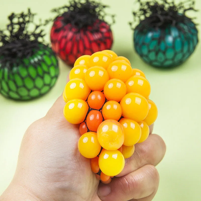 

5cm Anti Stress Relief Grape Ball Autism Mood Kids Adult Antistress Novelty Gag Desktop Educational Healthy Toys Birthday Gifts