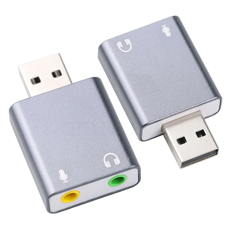 Kebidu USB Аудио Звуковая карта к разъему 3 5 мм адаптер для наушников микрофон