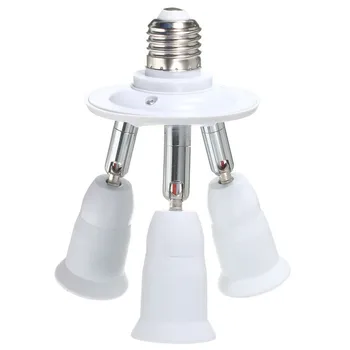 

1 to 3 E27 Socket Adapter base ,360 Degrees Flexible extended Holder ,1pcs/lot