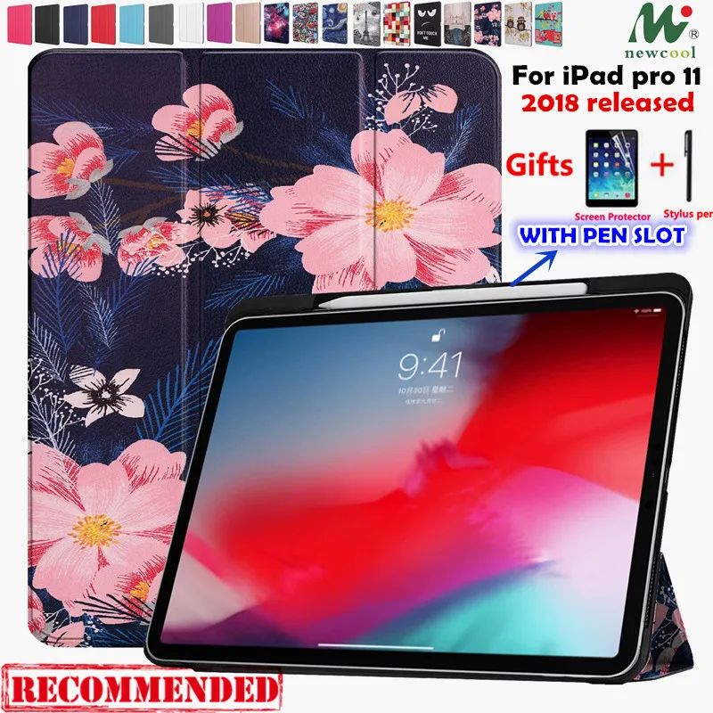 

NEWCOOL Magnet Case for ipad pro 11 2018 tablet leather case Smart Cover for ipad pro 11 2018 A1979 A1980 A1934 A2013 Funda Case