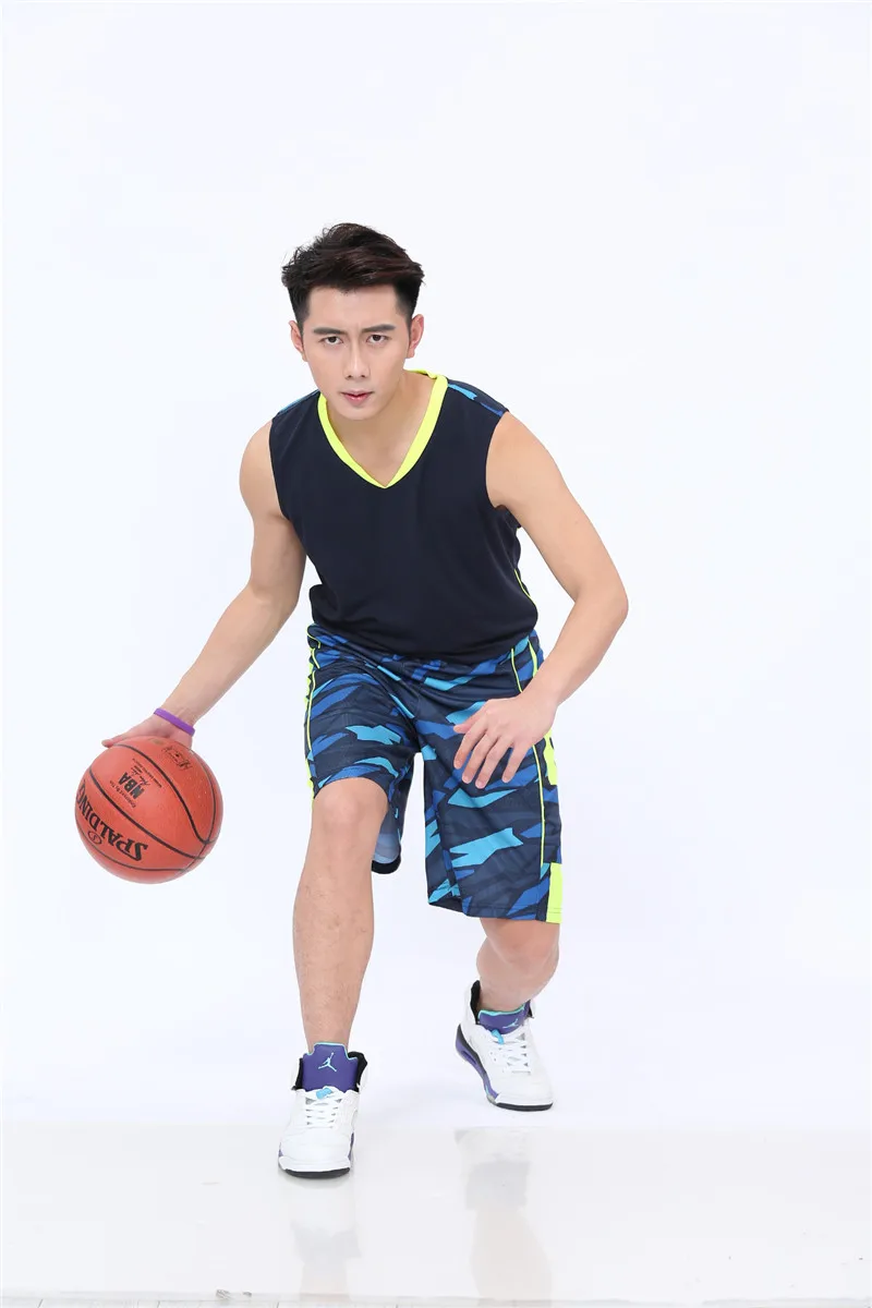 Дышащие высококачественные мужские майки для баскетбола футболка и спортивные штаны Спортивная команда тренировочный костюм одежда мужская одежда