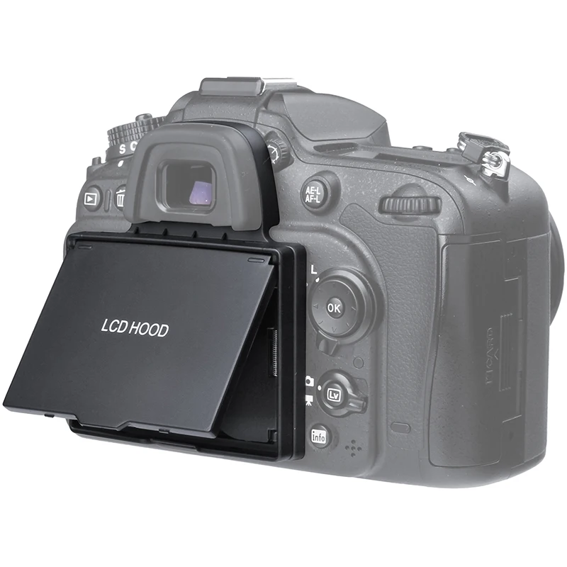 

2in1 LCD Screen Protector Pop-up Sun Shade Hood Cover for Nikon D7100 D7200